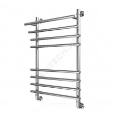 Полотенцесушитель водяной нерж сталь Лесенка Ду 25 (1") НР с полочкой 400х400мм 4П нижнее подключение в/к соединитель (1"х3/4") Мост-Люкс Элит-Металл В-19-01