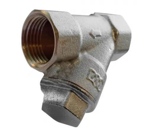 Фильтр сетчатый Y-образный латунь никель Ду 15 Ру40 Тмакс=130 oC 1/2" ВР РОС