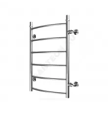 Полотенцесушитель водяной нерж сталь Лесенка Ду 25 (1") НР 500х800х500мм 6П боковое подключение б/к Уют Элит-Металл ВПБ-23-09