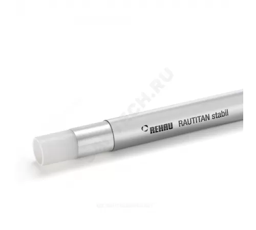 Труба PE-Xa/AI/PE серая Дн 25х3,7 Ру10 Тмакс=95C бухта 50м RAUTITAN stabil Rehau 11301411050