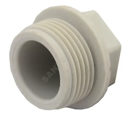 Заглушка (пробка) PP-R серая Дн 25х3/4" НР VALFEX 10163025Г