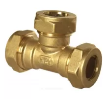 Тройник переходной латунь 25Aх15х25 обжим STAHLMANN STWL25/15/25BEF