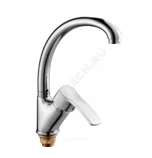 Смеситель для кухонной мойки ручка сбоку одноручный ПЛЮС ПСМ-335-КТ/023 Профсан PSM-335-023