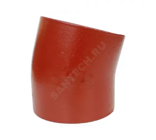 Отвод чугун SML Ду 50х15гр б/растр SGACX