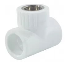 Тройник PP-R комбинированный белый Дн 20х3/4" ВР RTP (РосТурПласт) 10744