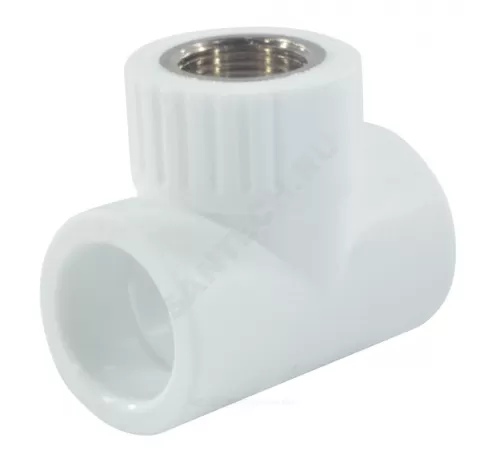 Тройник PP-R комбинированный белый Дн 32х3/4" ВР RTP (РосТурПласт) 10749