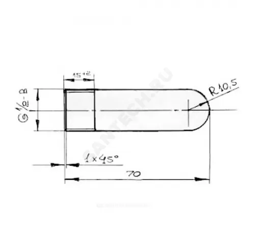 Заглушка сталь Ду 15 1/2" НР ГОСТ 3262-75 КАЗ