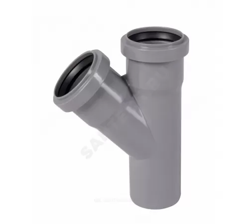 Тройник PP-H серая HT HTEA Дн 50х50х45гр б/нап в/к Ostendorf 112200