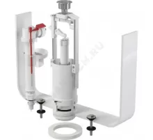 Арматура для бачка сливная/наливная 3/8" нижнее подключение кнопка хром старт-стоп Alca Plast SA2000S 3/8" CHROM