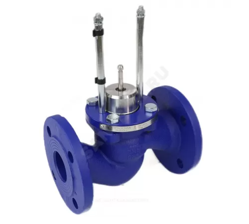 Клапан запорно-регулирующий чугун TRV-T односедельный Ду 100 Ру16 фл Kvs=160м3/ч под электропривод Теплосила TRV-T-100-160