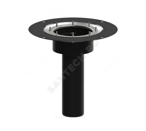 Элемент надставной Дн 110 с обжимным фланцем из нержавеющей стали Татполимер ТП-01.У.Н