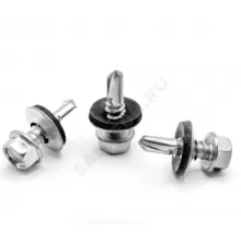 Саморез кровельный 5,5х51 оц с шайбой и прокладкой (упаковка 100шт)