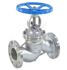 Клапан запорный нерж 15нж65нж Ду 100 Ру16 Тмакс=250 оС фл WGCN