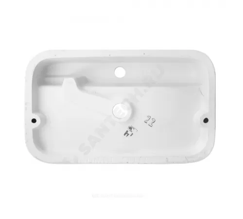 Умывальник мебельный Infinity SLF 60 1 отверстие под смеситель по центру белый Sanita Luxe WB.CT/Infinity/60-C.Shelf/WHT.G/S1