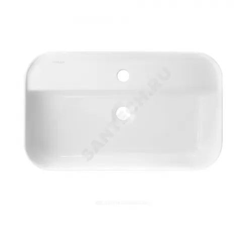 Умывальник мебельный Infinity SLF 60 1 отверстие под смеситель по центру белый Sanita Luxe WB.CT/Infinity/60-C.Shelf/WHT.G/S1