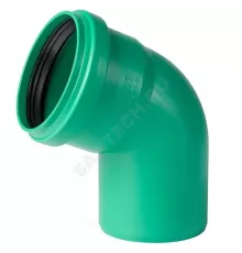 Отвод PP-MD зелёный KG2000 KG2000B Дн 125х67гр б/нап в/к Ostendorf 771430