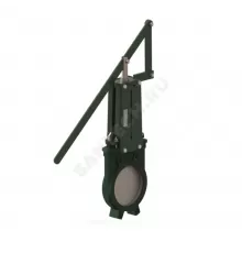 Задвижка шиберная односторонняя чугун VG4400-02NI Ду 200 Ру10 межфл с рычагом уплотнение: NBR Tecofi VG4400-02NI0200