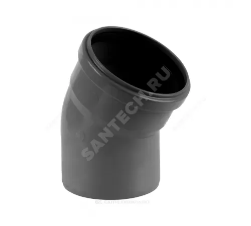 Отвод НПВХ серый Дн 50х87гр б/нап в/к Хемкор 2391028