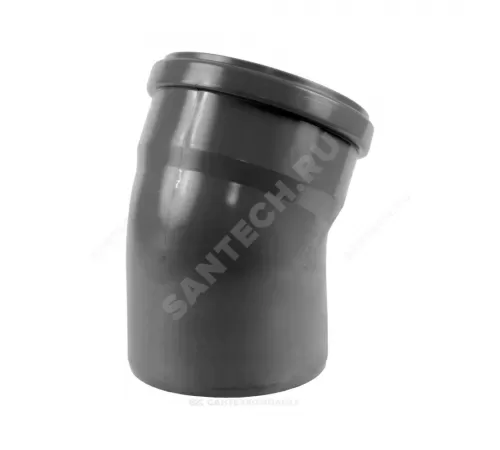 Отвод НПВХ серый Дн 50х87гр б/нап в/к Хемкор 2391028