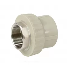 Муфта PP-R комбинированная под ключ серая Дн 110х4" ВР VALFEX 10134110Г