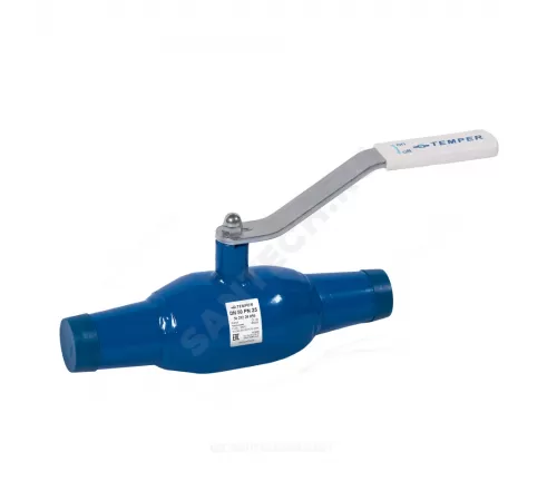 Кран шаровой сталь 11с67п Ду 150 Ру25 п/привар L=390мм полнопроходной Temper 29220150