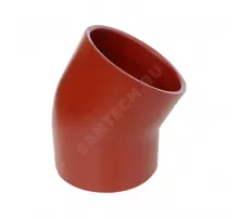 Отвод чугун SML Ду 150х30гр б/растр SGACX