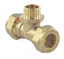 Тройник латунь 15Aх1/2"х15 обжим/НР STAHLMANN STML1501/215BEF