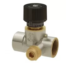 Клапан балансировочный ручной латунь Ду 15 G1/2" Ру16 Тмакс=120 оС ВР Kvs=1.7м3/ч без ниппелей с выходом под термодатчик обратка Benarmo