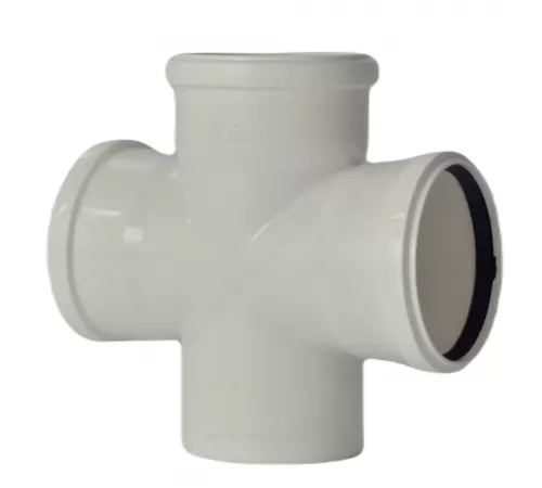 Крестовина PP-M 1-плоскостная бесшумная белая Дн 110х110х110х87гр б/нап в/к RTP (РосТурПласт) 24569