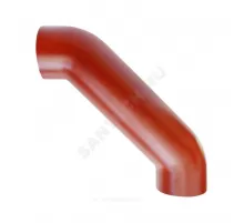 Отвод чугун SML Ду 150х88гр с успокоительным участком б/растр SGACX