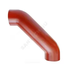 Отвод чугун SML Ду 125х88гр с успокоительным участком б/растр SGACX