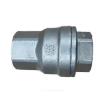 Клапан обратный нерж SS316 осевой Ду 15 Ру40 Тмакс=180 оС ВР 1/2" диск нерж Benarmo