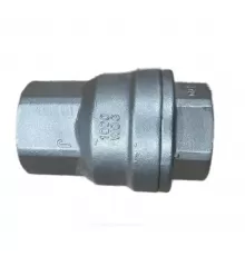 Клапан обратный нерж SS316 осевой Ду 15 Ру40 Тмакс=180 оС ВР 1/2" диск нерж Benarmo