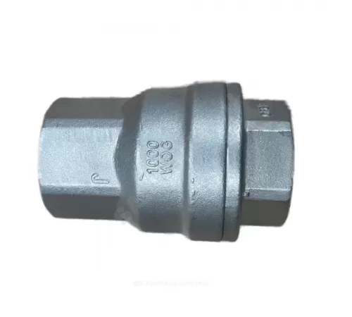 Клапан обратный нерж SS316 осевой Ду 15 Ру40 Тмакс=180 оС ВР 1/2" диск нерж Benarmo