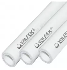 Труба PP-R белая арм алюминием Дн 20х3,4 Ру25 SDR6 Т<90С L=2м VALFEX 101040202 .