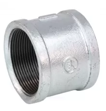 Муфта прямая чугун оц Ду 15 (1/2") ВР Fittex PLUS