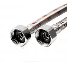 Подводка гибкая для воды нержавеющая оплетка 1/2" г-г L=1.8м VALFEX S/S 180сm В-В