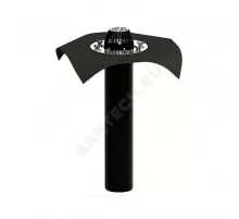 Воронка кровельная с вертикальным выпуском PP Дн 110 с листвоуловителем, прижимным фланцем из нержавеющей стали, электрообогревом Татполимер ТП-01.100/6/B-Э