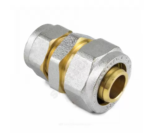 Муфта переходная МП латунь никель обжим Дн 32х20 ГОСТ 32415-2013 7004 Aquasfera 7004-04