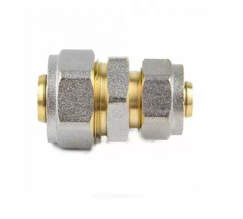 Муфта переходная МП латунь никель обжим Дн 32х20 ГОСТ 32415-2013 7004 Aquasfera 7004-04