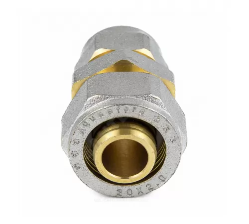 Муфта переходная МП латунь никель обжим Дн 32х20 ГОСТ 32415-2013 7004 Aquasfera 7004-04