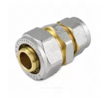 Муфта переходная МП латунь никель обжим Дн 32х20 ГОСТ 32415-2013 7004 Aquasfera 7004-04