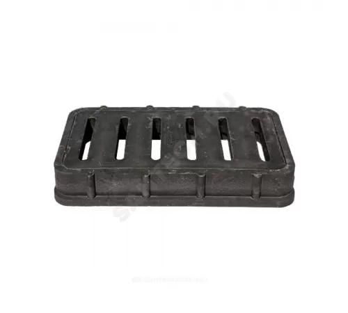 Дождеприемник полимер (магистральный) 800х495мм черный прямоугольный h=110мм m=44кг 250кН Ростполимерпром