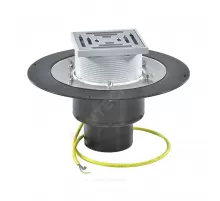 Воронка кровельная HL62.1B с вертикальным выпуском PP Дн 160 с трапом, электрообогревом, теплоизоляцией, обжимным фланцем HL HL62.1B/5