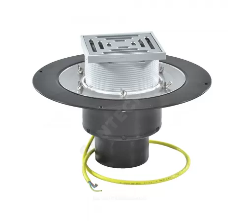 Воронка кровельная HL62.1B с вертикальным выпуском PP Дн 160 с трапом, электрообогревом, теплоизоляцией, обжимным фланцем HL HL62.1B/5