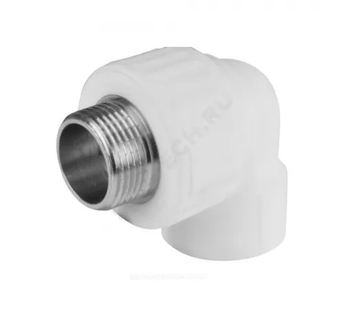 Угольник PP-R комбинированный белый Дн 25х3/4" НР PRO VALFEX 10126025-PRO