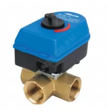 Клапан смесительный поворотный латунь CIM 680 Ду 20 Ру16 3/4" ВР с электроприводом 230В Cimberio CIM 680 34