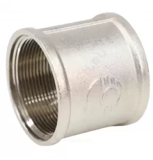 Муфта латунь никель Ду 25 (1") ВР/ВР VALFEX VF.170.N.100