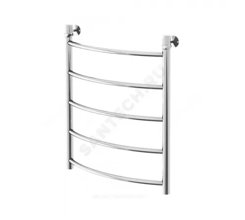 Полотенцесушитель водяной нерж сталь Лесенка Ду 25 (1") НР 400х400мм 3П нижнее подключение в/к соединитель (1"х3/4") Уют Элит-Металл В-23-01