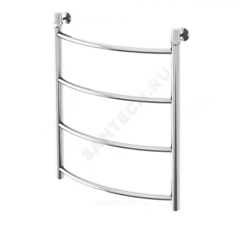 Полотенцесушитель водяной нерж сталь Лесенка Ду 25 (1") НР 400х400мм 3П нижнее подключение в/к соединитель (1"х3/4") Уют Элит-Металл В-23-01